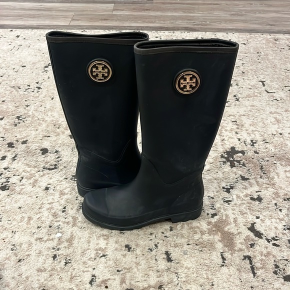 Tory Burch Shoes - Black Tory Burch Rain Boots